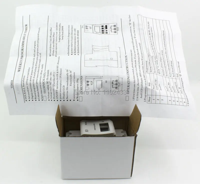 THC15A AC / DC 24V 16A цифровой таймер Еженедельный программируемый электронный 24VAC/24VDC|timer