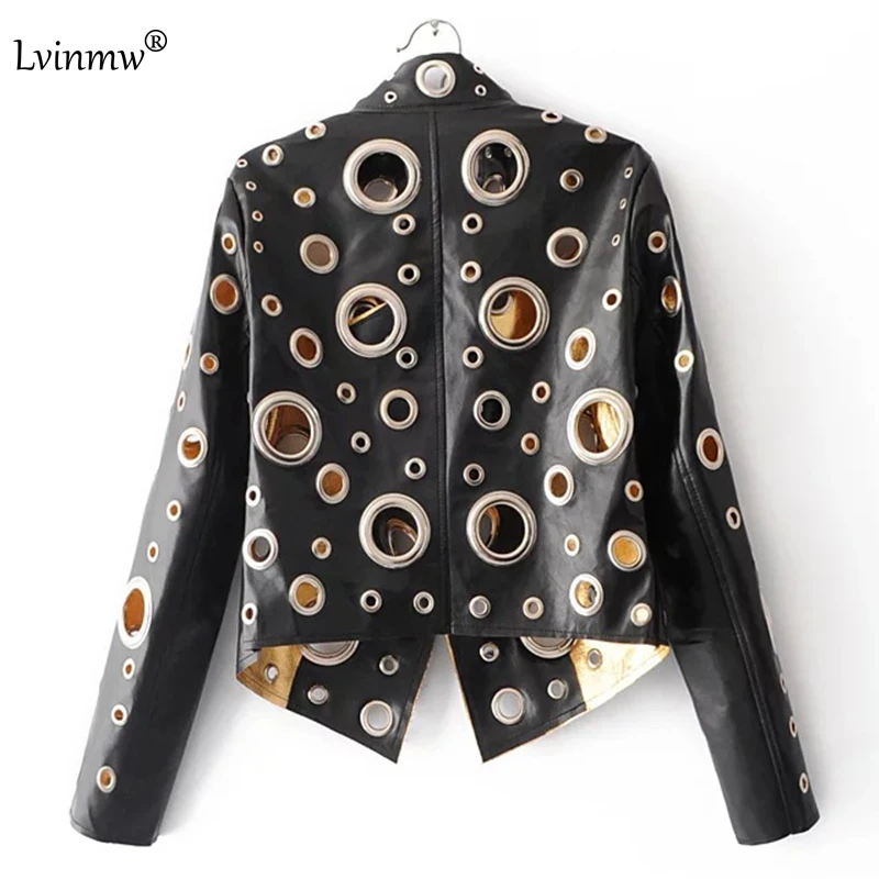 Лето 2017 искусственная кожа pu Топы музыкальный фестиваль панк-рок укороченный топ