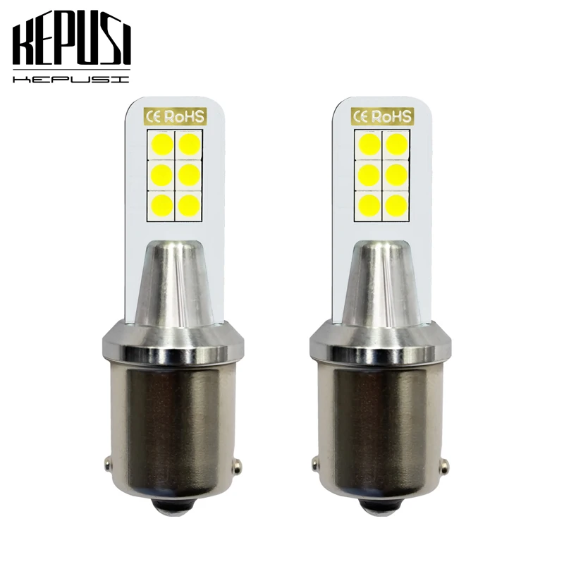 

2x 1156 Car LED Rear Reversing Tail Bulb P21W BA15S 3030 12smd signal light backup lamp sourcing white 12W 12V 24V Car styling