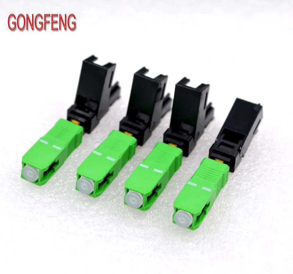 GONGFENG 100 шт. Новый волоконно оптический Быстрый коннектор SCAPC FTTH самоходный