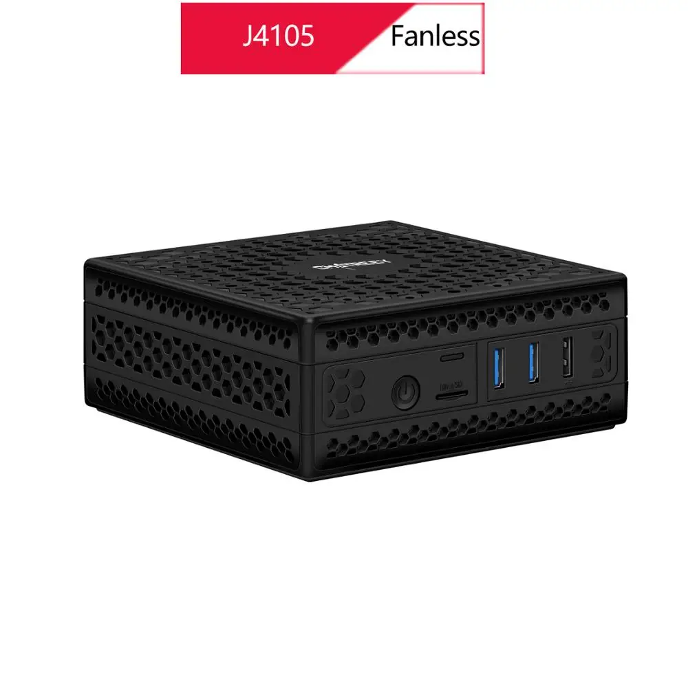 Chatreey AC1-Z безвентиляторный мини ПК Встроенный Intel celeron j3455 j4105 четырехъядерный двойной Дисплей HDMI windows 10 linux HTPC компьютер
