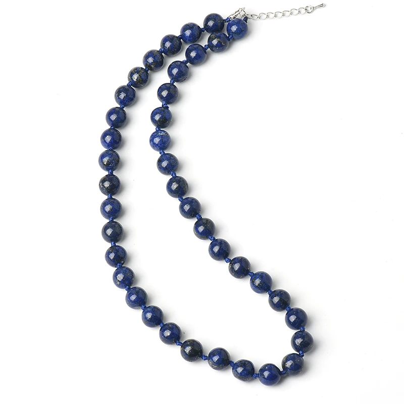 

Светло-голубые бусы с золотисто-желтым пятном, натуральный глянцевый дизайн, ожерелье из камня 10 мм. Свадебные необходимые украшения.