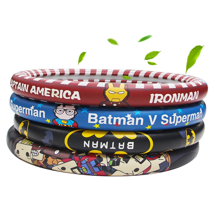 Чехол для руля marvel super hero кожаный чехол аксессуары девочек Бэтмен Железный