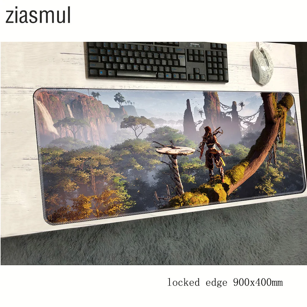 Коврик для мыши horizon zero dawn 900x400x2 мм коврик компьютерной с HD рисунком игровой