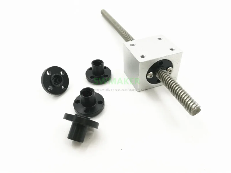 SWMAKER 5 шт. черный TR8 свинцовый винт POM гайка TR8x2/TR8x4/TR8x8 трапециевидные гайки из делрина 8 мм Гладкая