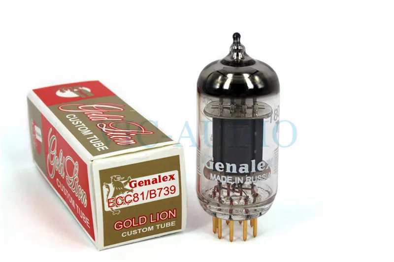 1Piece Russia New GOLD LION Genalex ECC81 Vacuum Tube Replace 12AT7 B739 Electron Tube Free Shipping