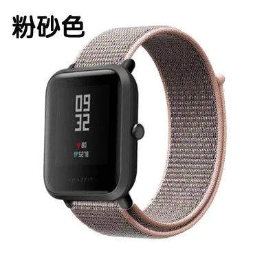 Нейлоновая петля тканый ремешок для Xiaomi Amazfit ремешок Bip часы ремешок для Huami Amazfit Bip/GTS Смарт часы браслет - Цвет: 14