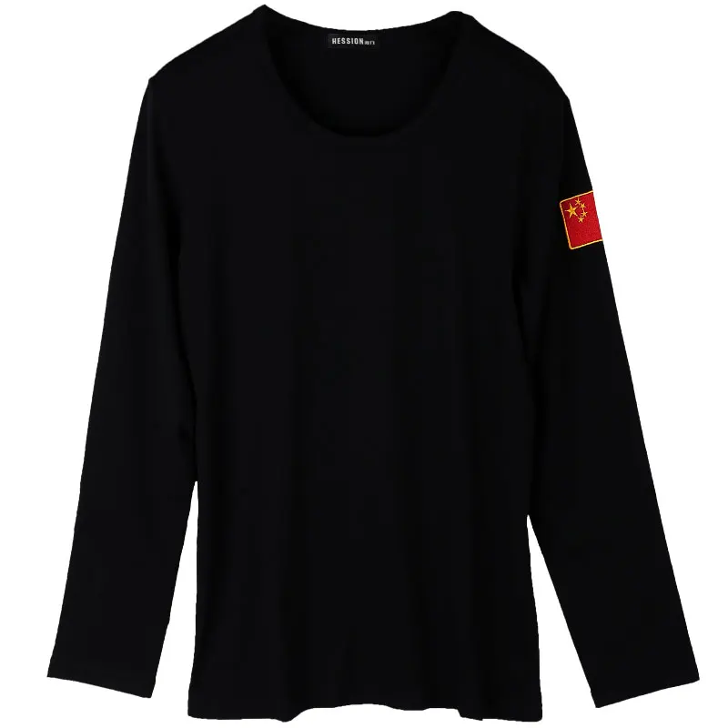 Горячая 2018 Новинка весны модный бренд о-образным вырезом Slim Fit с длинным рукавом