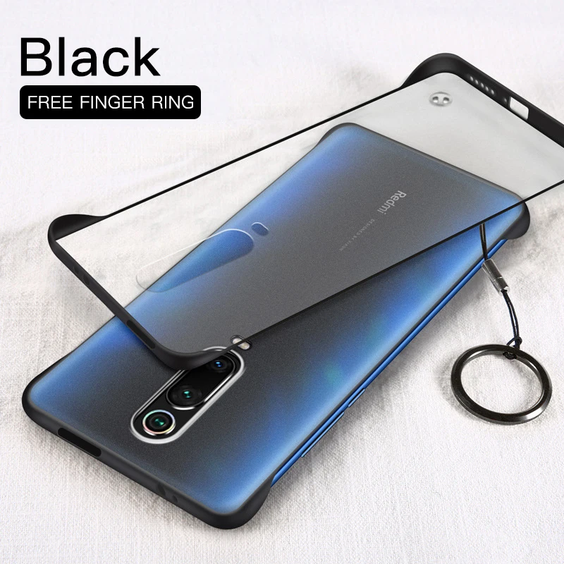 Black With Ring Прозрачный Бескаркасный чехол для huawei P30 P20 Honor 20 Pro mate 10 View Тонкий Жесткий матовый прозрачный чехол с кольцом Nova 5 Lite 10i P Smart - Цвет: Black With Ring