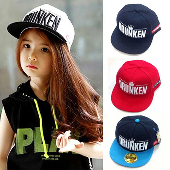 Drunken Children's hat Kids Despicable Me Minions Baseball Cap Cute Boy Girl Snapback embroidery Hip-hop Hat fashion 1-10 Years |