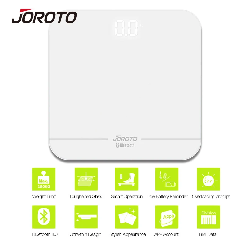 Joroto QHC-II цифровой Средства ухода за кожей Вес Весы Smart Мониторы для ванной ИМТ
