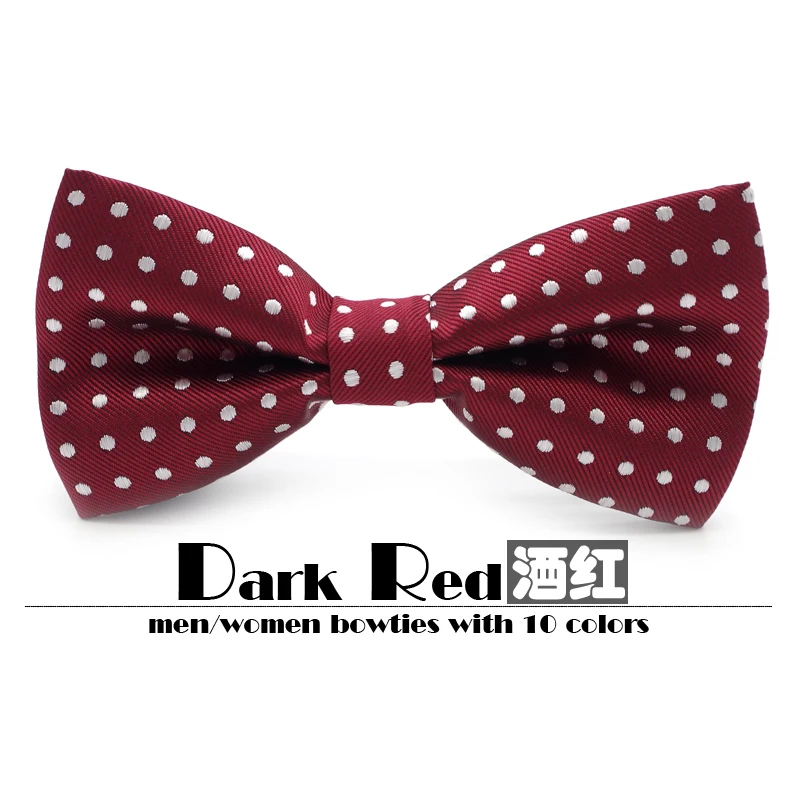 Новый мужской галстук бабочка из полиэстера брендовый в горошек деловой