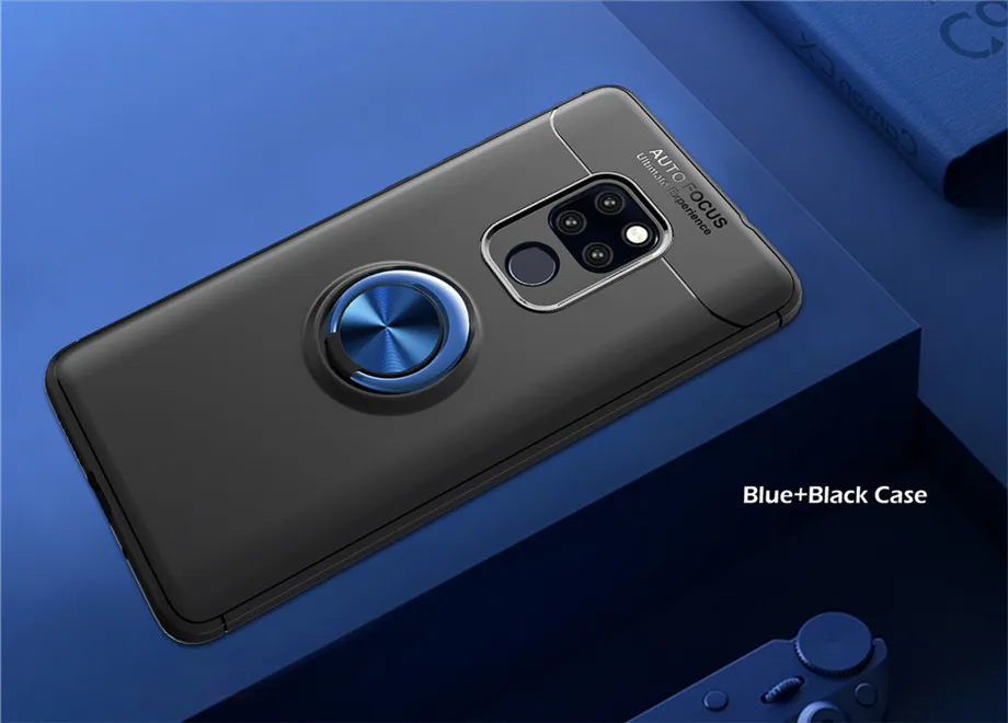 Роскошный магнитный автомобильный кронштейн кольцо чехол для huawei mate 20 Lite чехол противоударный Полный Чехол для mate 20 Pro Мягкий Силиконовый ТПУ чехол