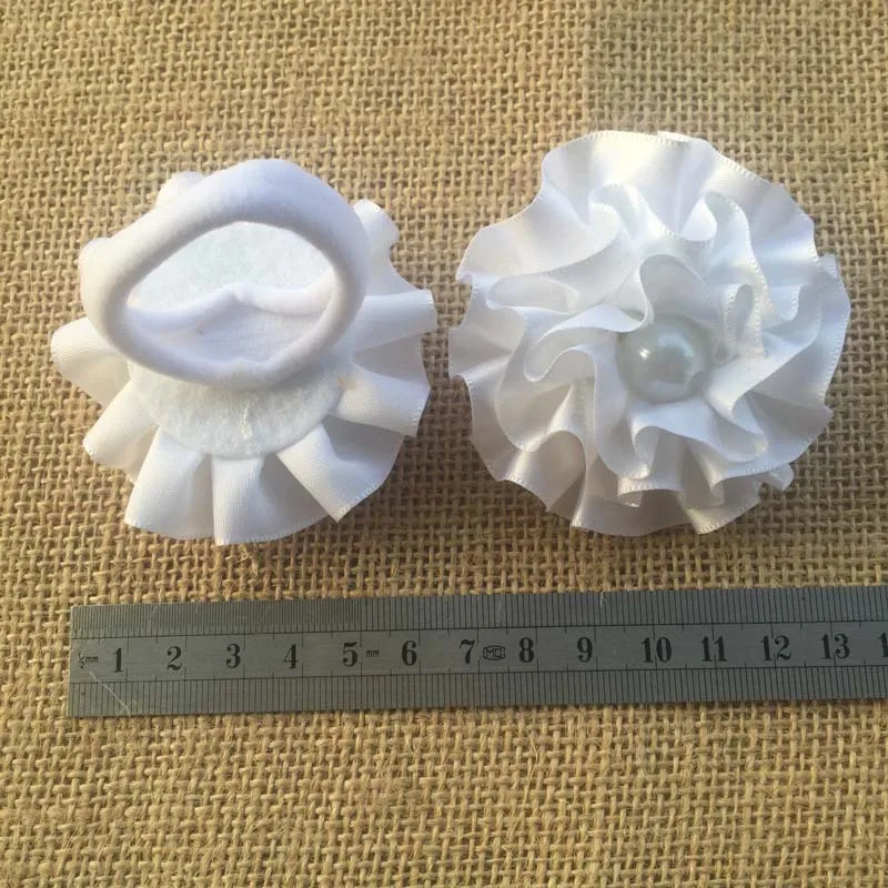 2 шт. модная детская резинка с белым жемчугом для девочек эластичная лента