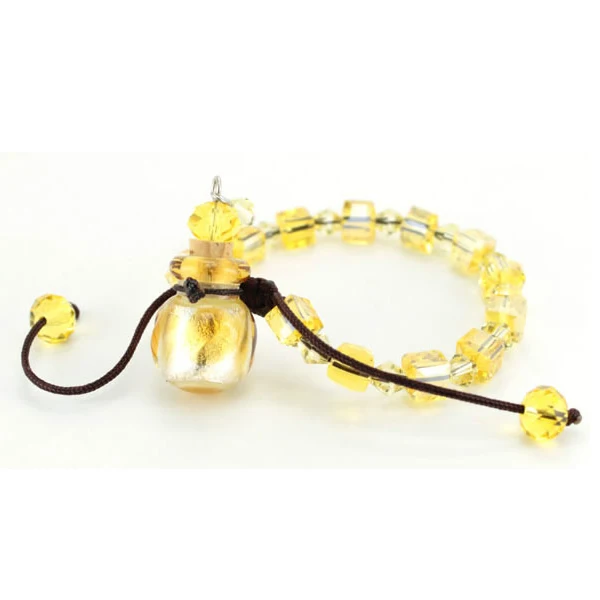 Стеклянный диффузор с эфирным маслом квадратный стеклянный флакон бусинами