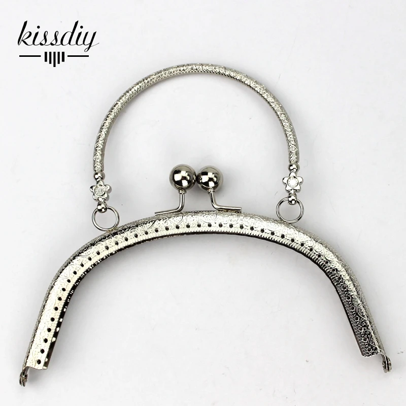 KISSDIY 3 шт./лот 16,5 см винтажная металлическая рамка для кошелька Античная бронзовая серебряная застежка для рукоделия аксессуары для сумок