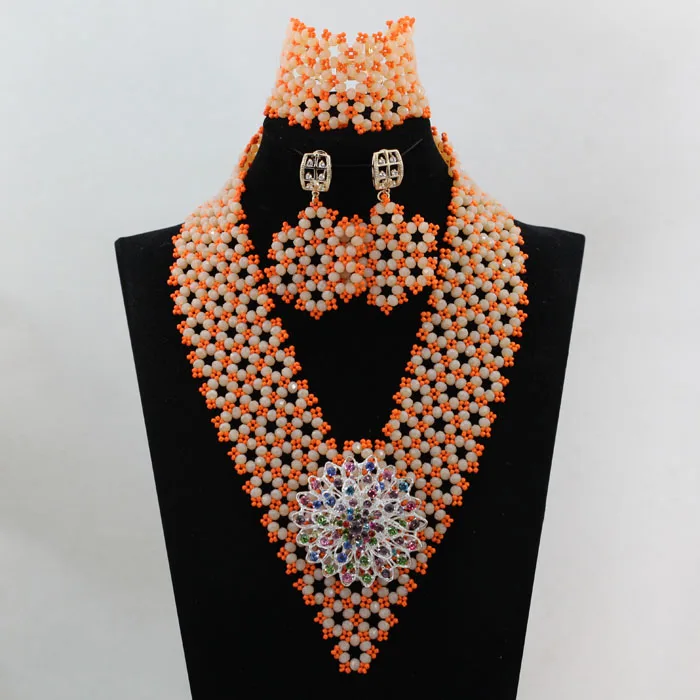 Блестящий Свадебный Ювелирный Комплект под заказ восхитительные Ювелирные