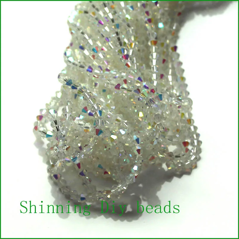 Оптовая продажа 200 шт./лот 6 мм кристалл AB Бикон Хрустальные стеклянные бусины