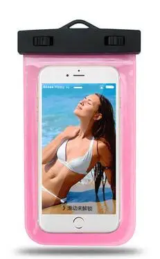 pink ПВХ водонепроницаемая сумка для дайвинга для мобильных телефонов подводный чехол для Asus Zenfone 2 Laser ZE550KL 3 4 5 GO Selfie Go - Цвет: pink