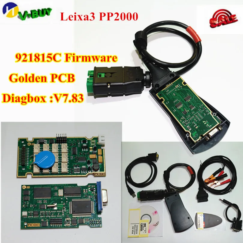 Лучший золотой PCB Lexia 3 PP2000 16PIN Diagbox 7 83 с 921815C для Lexia3 Cit oen Peu eot OBD2 диагностический