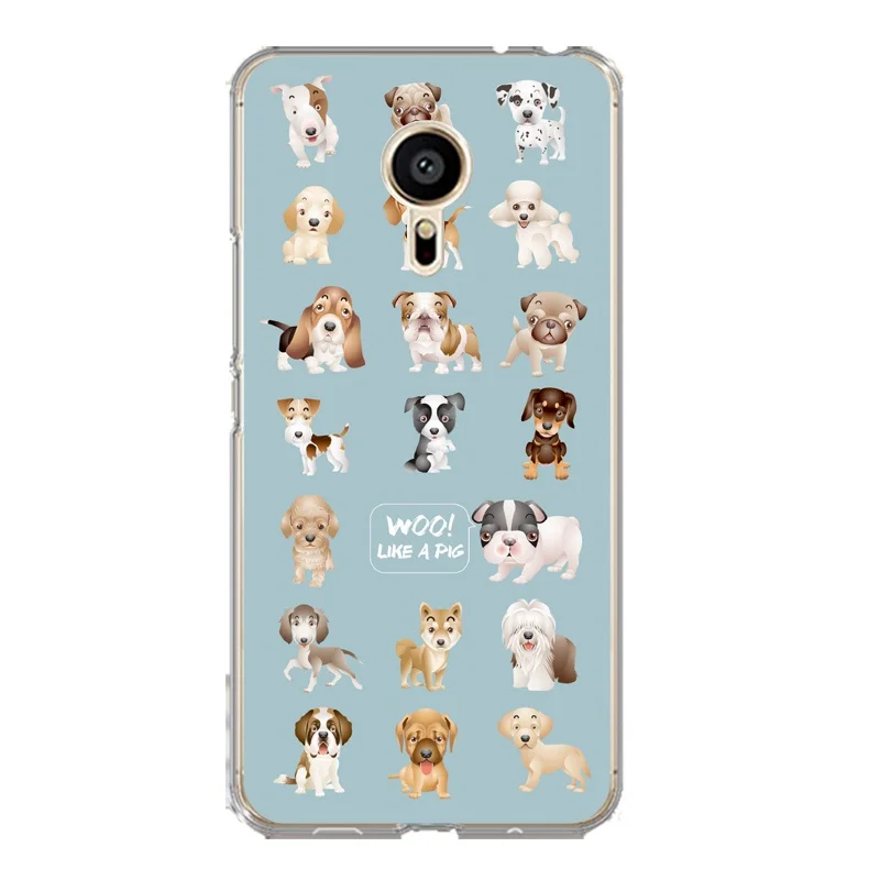 Printed Soft Clear TPU Phone Case For meilan MX6 pro6 U20 U10 A5 M5 M5S E E2 Dog Cat Silicone Painted Fundas Cover Free Shipping | Мобильные