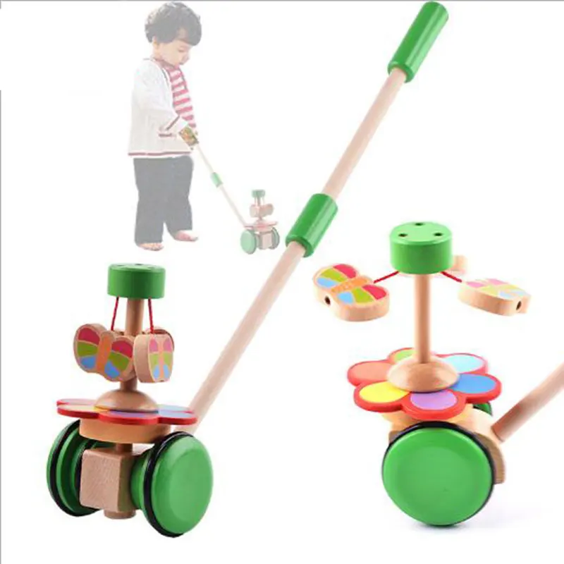 Деревянный Push Игрушка беговой дорожки деревянные Одноместный Род животного Walker