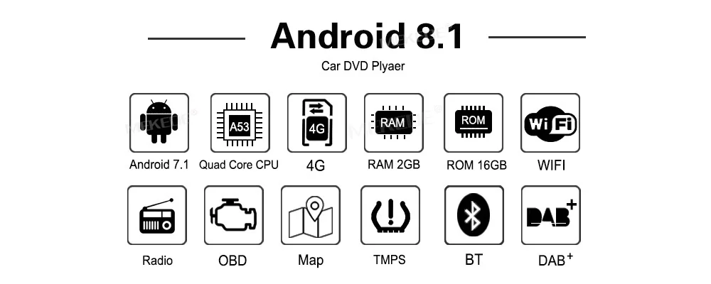 Android 8,1 четырехъядерный Автомобильный gps dvd радио плеер для kia Cerato Spectra Sorento Picanto Carnival LOTZE wifi BT USB