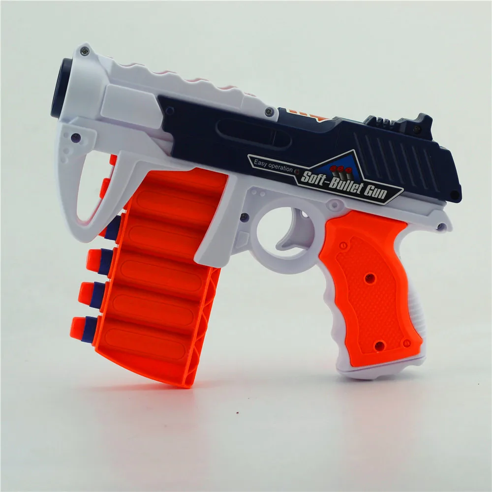 6 стрелочный ручной мягкий пулевидный пистолет костюм для Nerf пули игрушечный пистолет Дротика бластерный игрушечный пистолет для детей