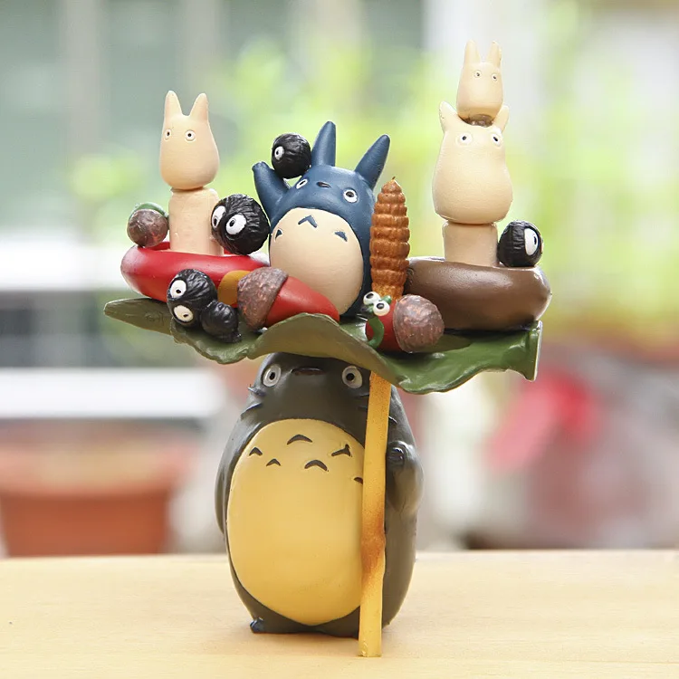 Аниме My neighter Totoro Зонт Jenga фигурки героев игрушки японского аниме Miyazaki Hayao