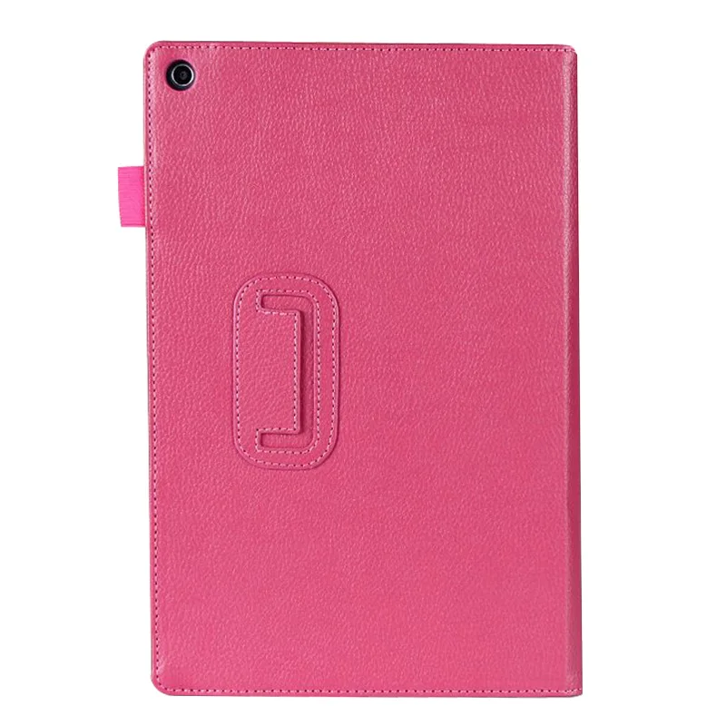 Rose Red Чехол для 10,1 дюймов sony Xperia Table Z, GARUNK, твердый кожаный защитный чехол с личи для sony Xperia Z1, Аксессуары для планшетов - Цвет: Rose Red