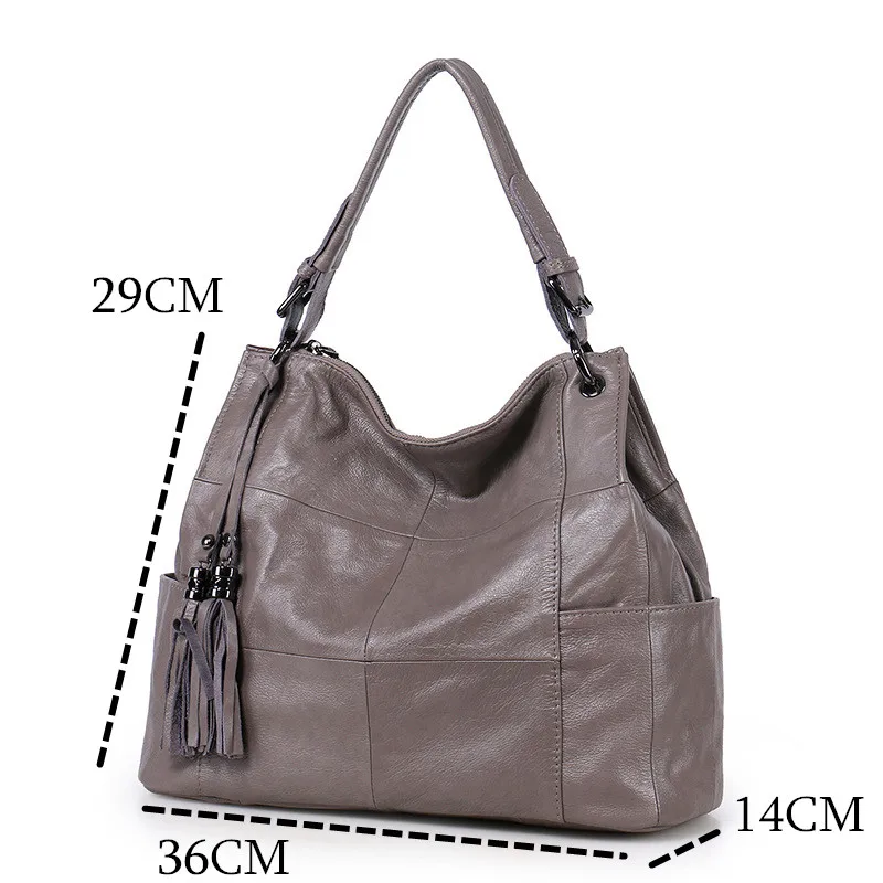 Сумка тоут meshoul из натуральной кожи женские сумки повседневные с кисточкой и