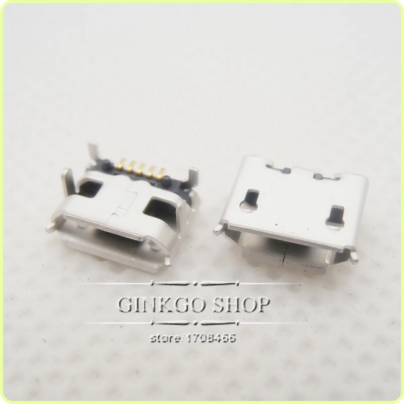 1000 шт./лот Micro 5P USB разъем 4 фута DIP Big Ox horn|micro usb jack connector|micro socket connectormicro connector |