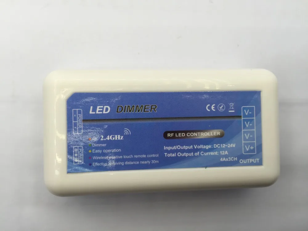 

2.4G 4 zone RF led dimmer adopt the press button RF wireless remote controller one-to-many manipulation controller