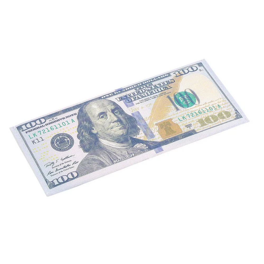New 100 Dollars Шикарный кошелек унисекс с узором в виде банкнот фунта доллара евро, кошельки с принтом, реалистичные, полноцветные, из искусственной кожи, внешний вид - Цвет: New 100 Dollars