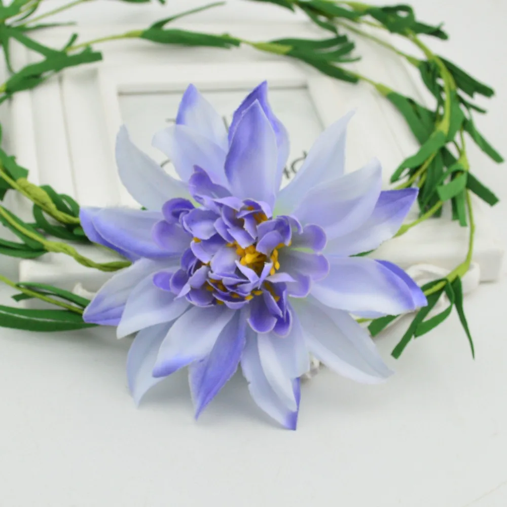 blue 5 шт., 10 см, искусственные хризантемы, шелк, африканская Хризантема, цветок, украшение для свадьбы, ремесло, искусственный цветок - Цвет: blue