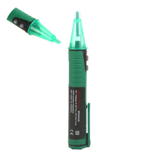 MASTECH MS8902B Бесконтактный 20 V-600 V профессиональный детектор напряжения переменного тока и металлоискатель тестер метр
