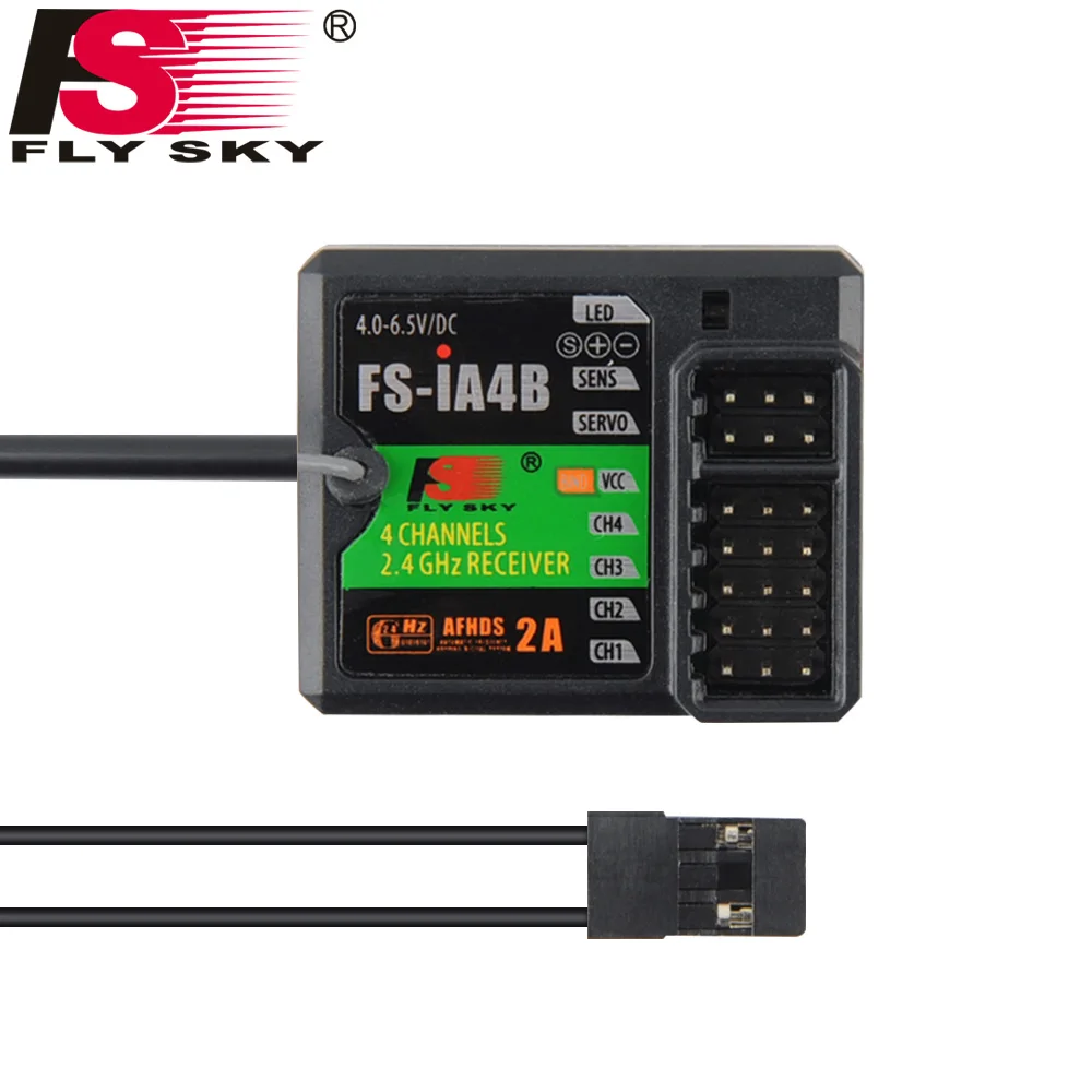 High Performance FS-IA4B 2.4G 4 Channels 140 Band Receiver Professional Supports For RC Car Boat PPMS Data | Игрушки и хобби