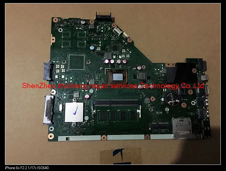 Основная плата для ноутбука ASUS X55VD X55VDR с процессором I3, 2 Гб DDR3 и интегрированной графикой, версия 3.1.