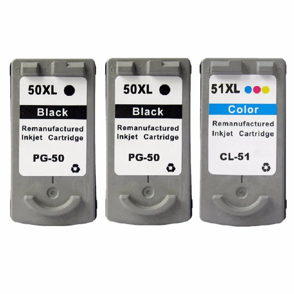 Восстановленные картриджи для принтеров Canon PG 50 PG50 CL 51 CL51 Pixma JX300 JX500 iP6210D iP6220D MP150|ink