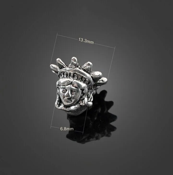 60pcs Antique Silver Virgin Leah Charms Jewelry Findings Pendants-DIY Necklace Bracelet Fashion Accessories13.3mmX6.8mm | Украшения и