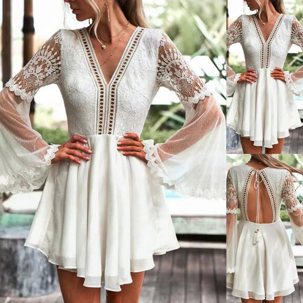 Женское Кружевное облегающее платье с длинным рукавом карандаш для коктейльной