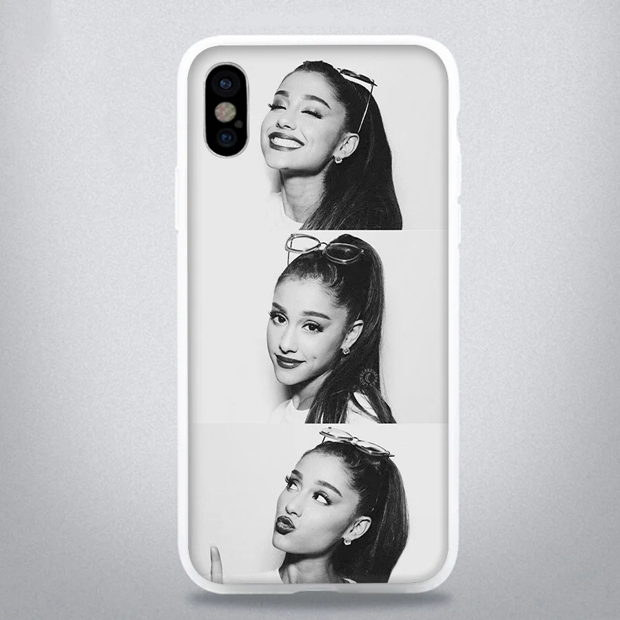 Чехол Ariana Grande для iPhone XR Max XS X 8 7 6s 6 5 5S SE Plus из мягкого ТПУ | Мобильные телефоны и