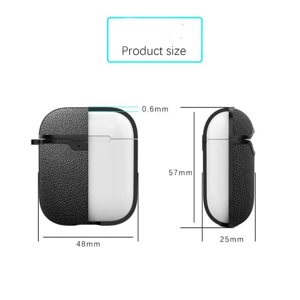 

for Air Pods 1 2 cases Soft Silicone Case for Apple Airpods Wireless charging Earphone Anti-drop and shockproof Cover Box