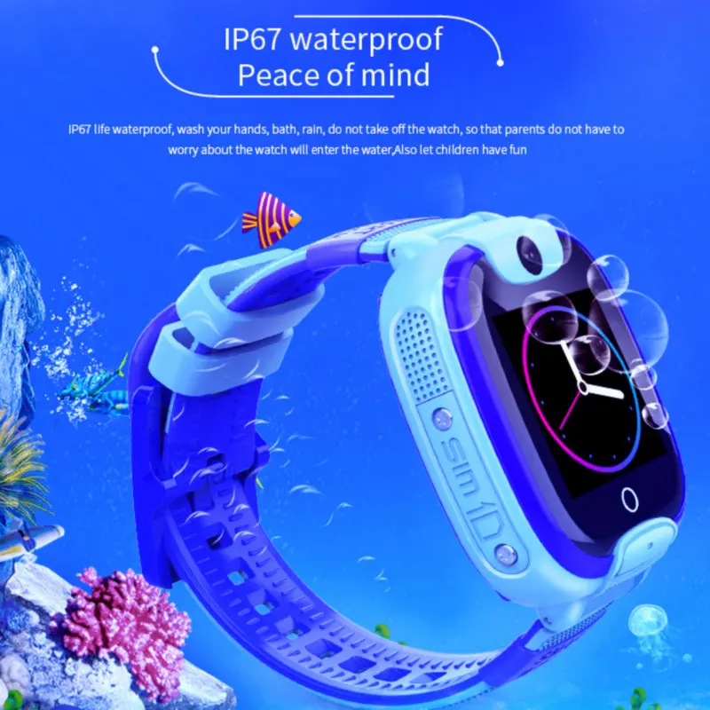 Детские Смарт часы DF08 сим карта трекер вызовов Детская камера будильник смарт