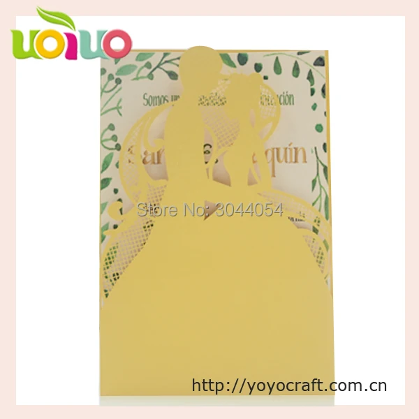 50 шт. Модные свадебные пригласительные открытки для невесты жениха лазерная