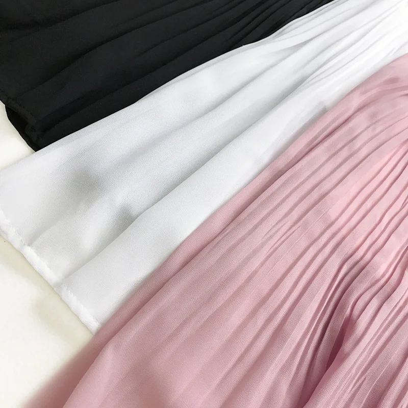 Bachash 2018 Spring Summer Vintage Skirts Womens Elastic High Waist Tulle Mesh Skirt Long Pleated Tutu Female Jupe Longue | Женская