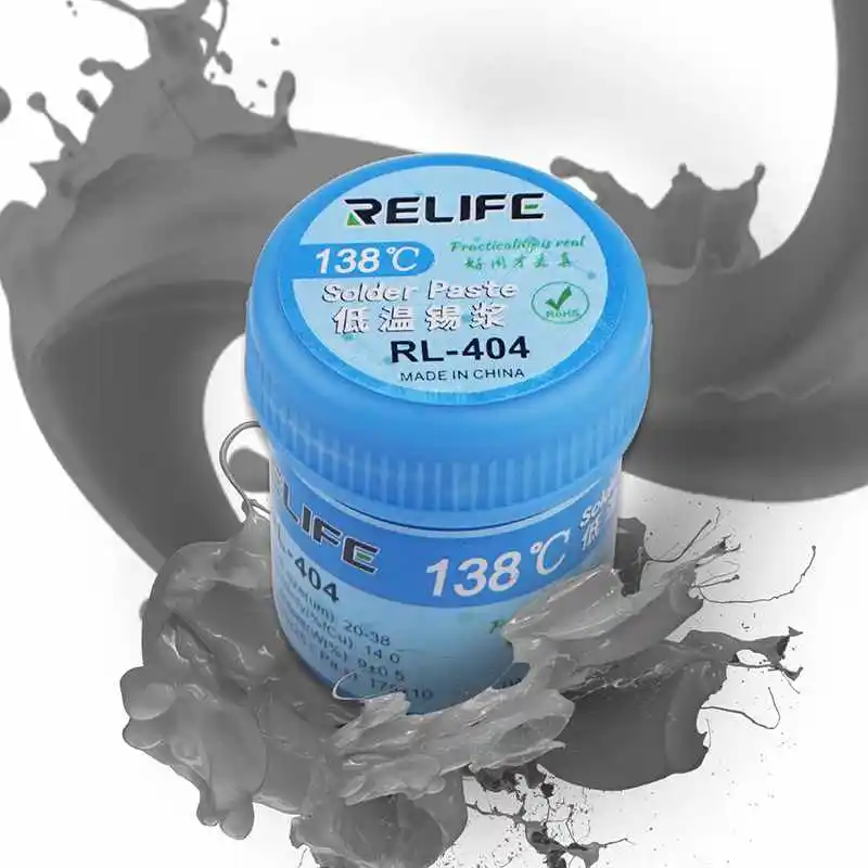 RELIFE RL-404, новейшая паяльная паста 138 ° C, паяльная установка, оловянный вспомогательный инструмент для мобильного телефона, печатная плата, Оловянная паста