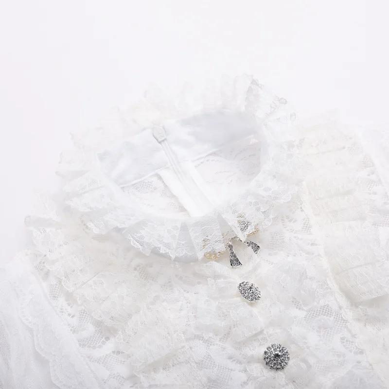 Женское кружевное бальное платье в стиле дворца винтажное белое вечернее