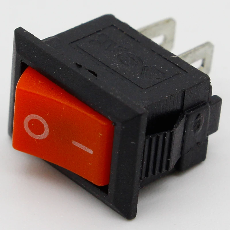 10 шт./лот красный 10*15 мм SPST 2PIN вкл/выкл G125 кулисный переключатель лодки 3а/250В