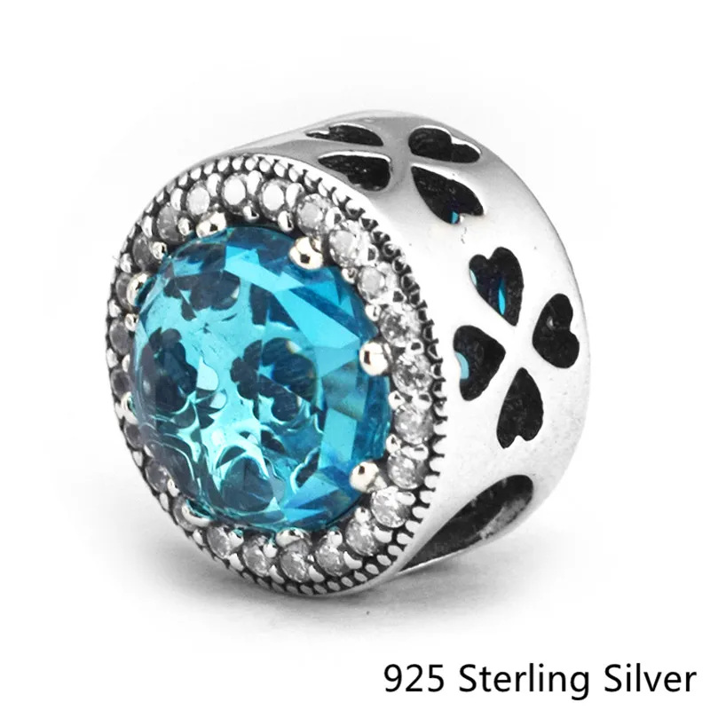 CKK дизайн с этим делом блестящих сердец Ледник-голубые кристаллы подвески